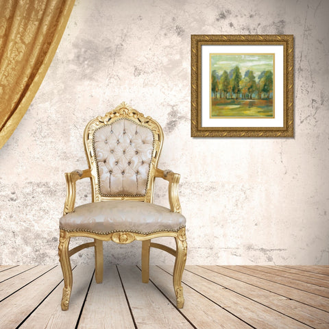 Forest I Gold Ornate Wood Framed Art Print with Double Matting by Vassileva, Silvia