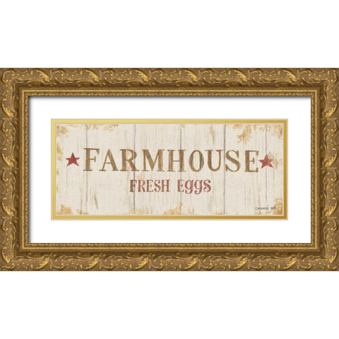 Farm Patchwork XVI Gold Ornate Wood Framed Art Print with Double Matting by Nai, Danhui