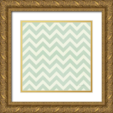 Love Office Pattern I Gold Ornate Wood Framed Art Print with Double Matting by Schlabach, Sue