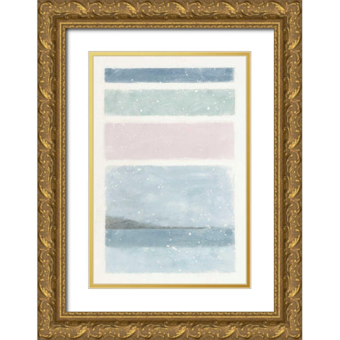 Layers Gold Ornate Wood Framed Art Print with Double Matting by Hershey, Moira