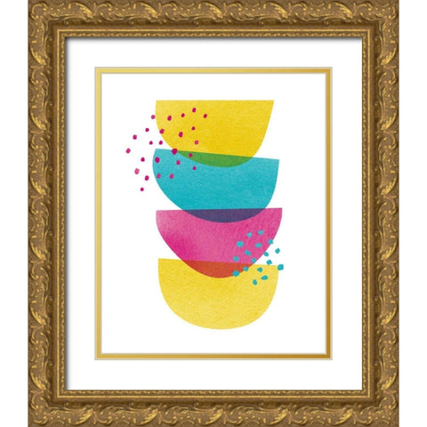 Balance II Gold Ornate Wood Framed Art Print with Double Matting by Hershey, Moira