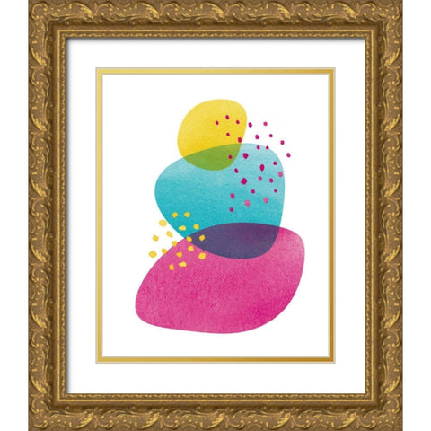 Balance IV Gold Ornate Wood Framed Art Print with Double Matting by Hershey, Moira