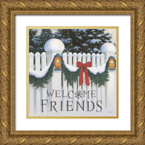 Christmas Affinity VIII Gold Ornate Wood Framed Art Print with Double Matting by Wiens, James