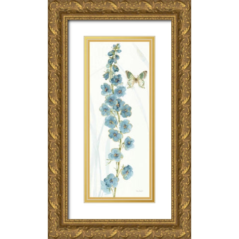 Rainbow Seeds Flowers VI Butterfly Gold Ornate Wood Framed Art Print with Double Matting by Audit, Lisa