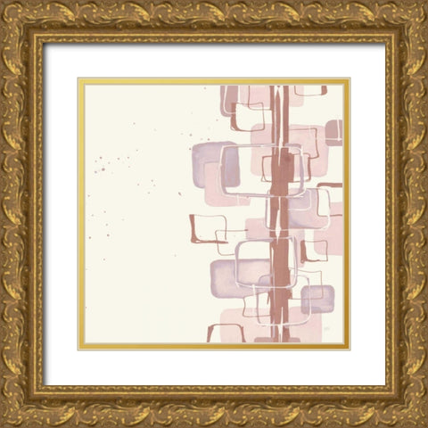 Mind Games II Blush Gold Ornate Wood Framed Art Print with Double Matting by Paschke, Chris
