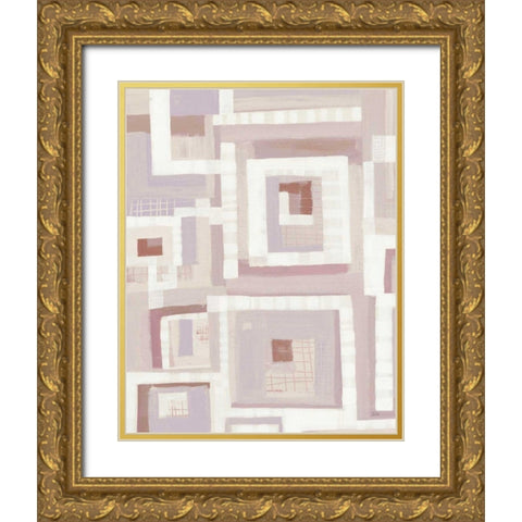 Harbor Windows VII Blush Gold Ornate Wood Framed Art Print with Double Matting by Averinos, Melissa