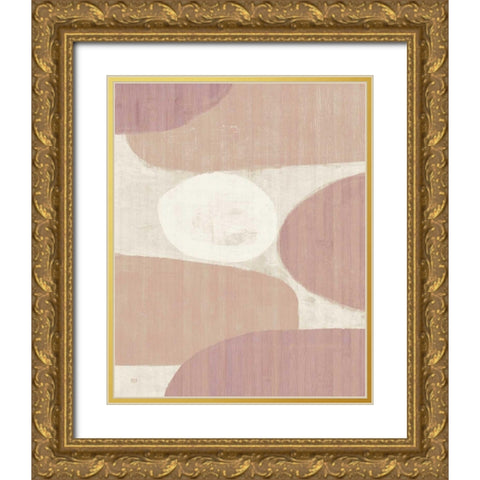Costa del Sol II Blush Gold Ornate Wood Framed Art Print with Double Matting by Mullan, Michael