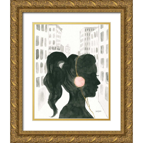 Boss Ladies III Gold Ornate Wood Framed Art Print with Double Matting by Jackson, Jenaya