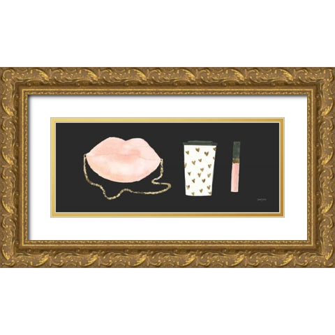 Boss Ladies IX Black Gold Ornate Wood Framed Art Print with Double Matting by Jackson, Jenaya