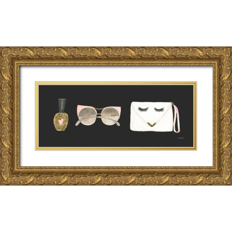 Boss Ladies X Black Gold Ornate Wood Framed Art Print with Double Matting by Jackson, Jenaya