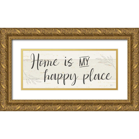 Simple Signs II Gold Ornate Wood Framed Art Print with Double Matting by Aiken, Jess
