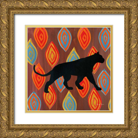 African Animal II Gold Ornate Wood Framed Art Print with Double Matting by Zaman, Farida