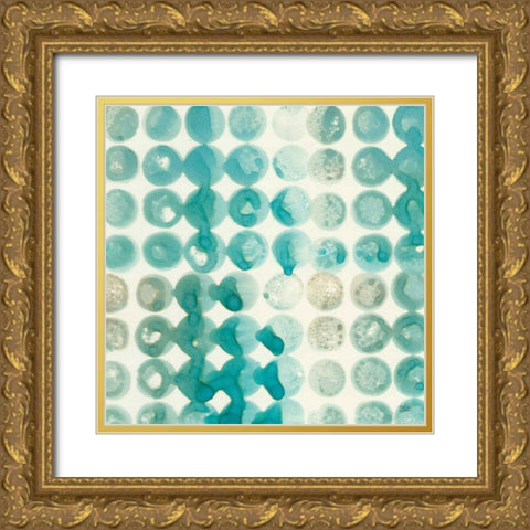 Kanari Square I Gold Ornate Wood Framed Art Print with Double Matting by Averinos, Melissa