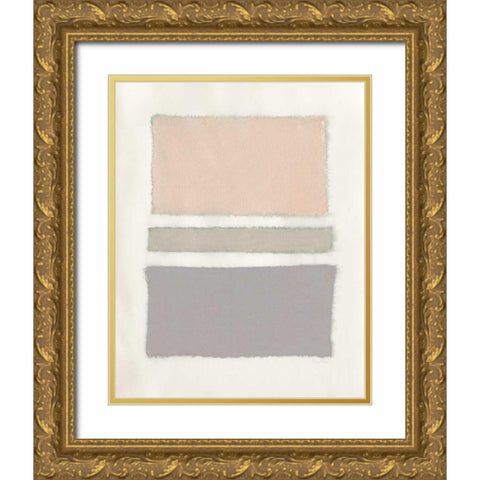 Painted Weaving V Neutral Crop Gold Ornate Wood Framed Art Print with Double Matting by Rhue, Piper