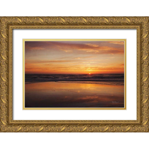 At Days End I Gold Ornate Wood Framed Art Print with Double Matting by Marshall, Laura