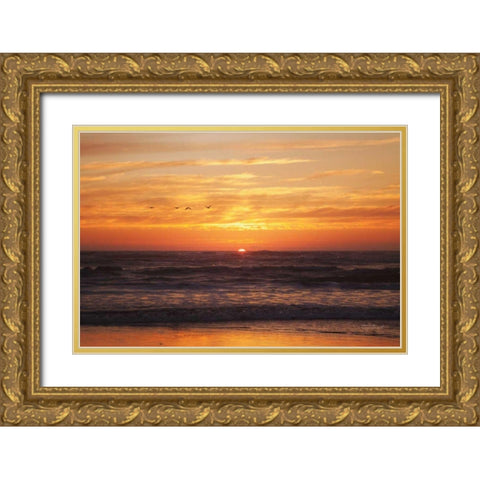 At Days End II Gold Ornate Wood Framed Art Print with Double Matting by Marshall, Laura