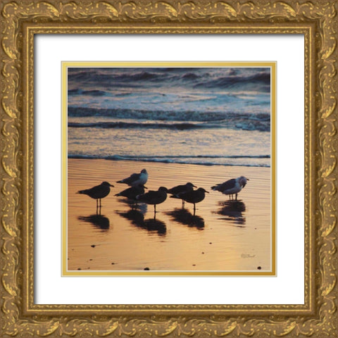 Kalaloch Birds I Gold Ornate Wood Framed Art Print with Double Matting by Marshall, Laura