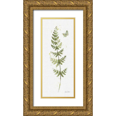 In the Forest VIII no distress Gold Ornate Wood Framed Art Print with Double Matting by Pertiet, Katie