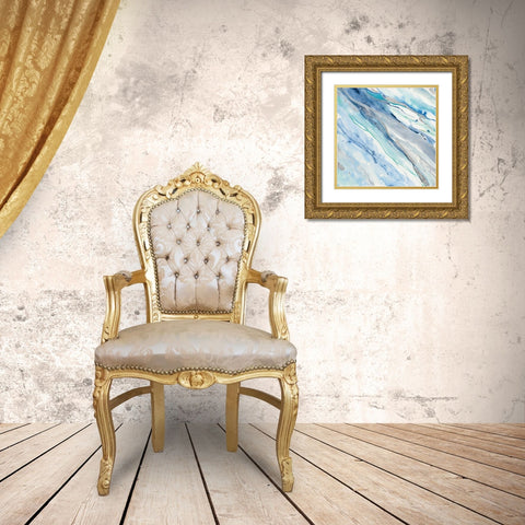 Silver Spring II Gold Ornate Wood Framed Art Print with Double Matting by Hristova, Albena