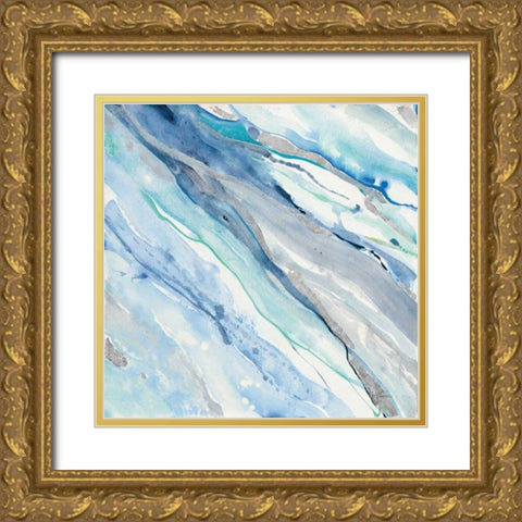 Silver Spring II Gold Ornate Wood Framed Art Print with Double Matting by Hristova, Albena