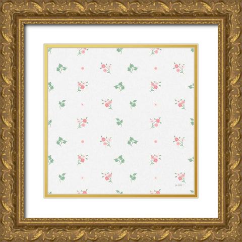 French Romance Pattern X Gold Ornate Wood Framed Art Print with Double Matting by Pertiet, Katie
