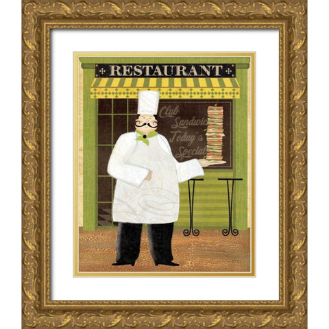 Chefs Specialties II Gold Ornate Wood Framed Art Print with Double Matting by Charron, Veronique