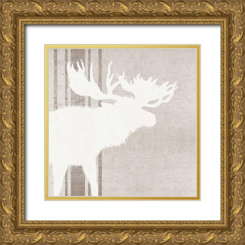 Woodland Animal III Gold Ornate Wood Framed Art Print with Double Matting by Wild Apple Portfolio