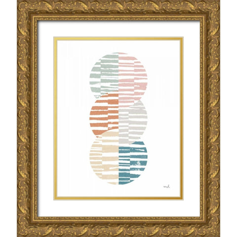 Meditate I Gold Ornate Wood Framed Art Print with Double Matting by Hershey, Moira