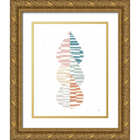 Meditate IV Gold Ornate Wood Framed Art Print with Double Matting by Hershey, Moira