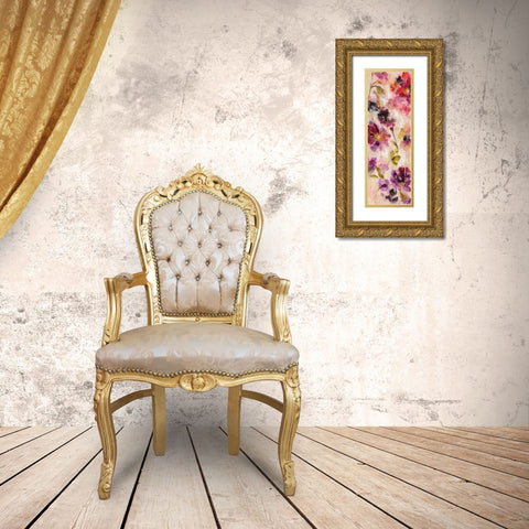 Exuberant Florals II Gold Ornate Wood Framed Art Print with Double Matting by Vassileva, Silvia