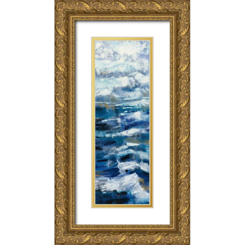 Above the Mountains I Gold Ornate Wood Framed Art Print with Double Matting by Vassileva, Silvia