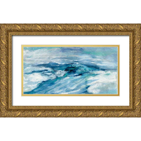 Archipelago Seascape Gold Ornate Wood Framed Art Print with Double Matting by Vassileva, Silvia