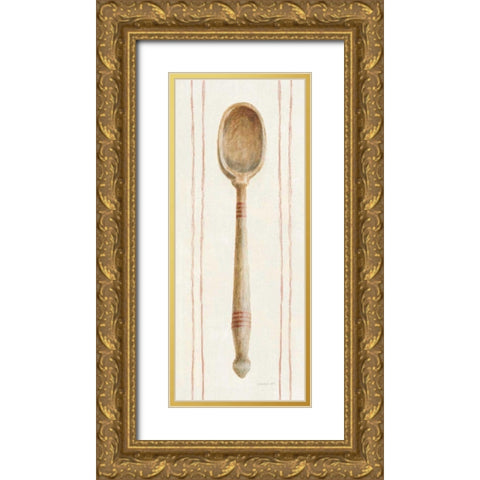 Floursack Kitchen III Gold Ornate Wood Framed Art Print with Double Matting by Nai, Danhui