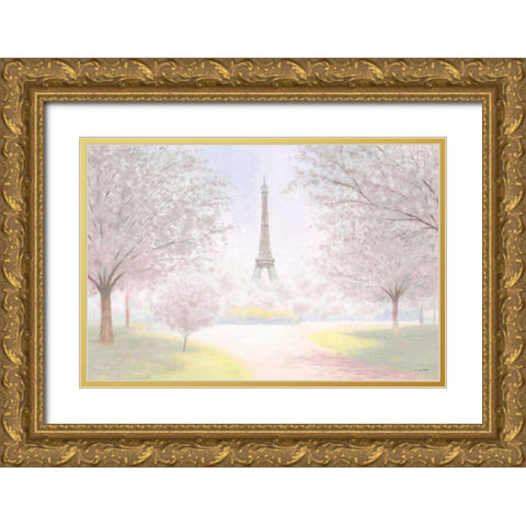 Pretty Paris Gold Ornate Wood Framed Art Print with Double Matting by Wiens, James