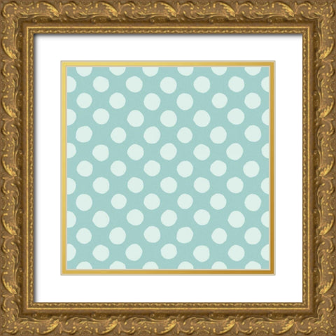 Baby Quilt Pattern 7 Gold Ornate Wood Framed Art Print with Double Matting by Grove, Beth