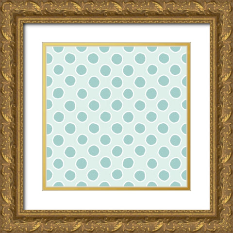 Baby Quilt Pattern 11 Gold Ornate Wood Framed Art Print with Double Matting by Grove, Beth