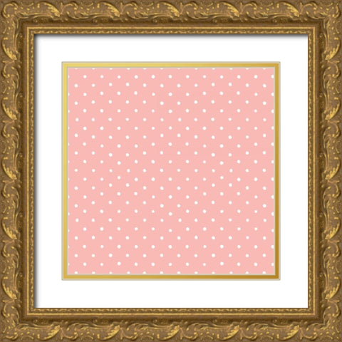 Baby Quilt Pattern 14 Gold Ornate Wood Framed Art Print with Double Matting by Grove, Beth