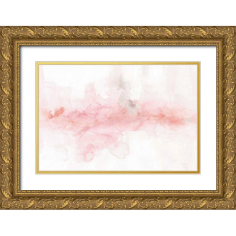 Rainbow Seeds Abstract Blush Gray Crop Gold Ornate Wood Framed Art Print with Double Matting by Audit, Lisa