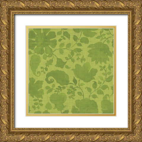 Pink Garden Step 04C Gold Ornate Wood Framed Art Print with Double Matting by Audit, Lisa