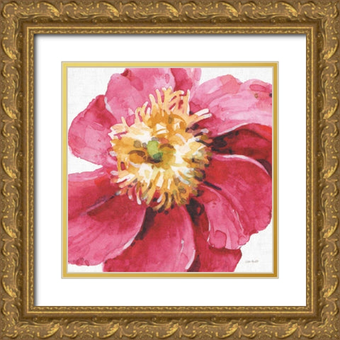 Pink Garden VI Gold Ornate Wood Framed Art Print with Double Matting by Audit, Lisa