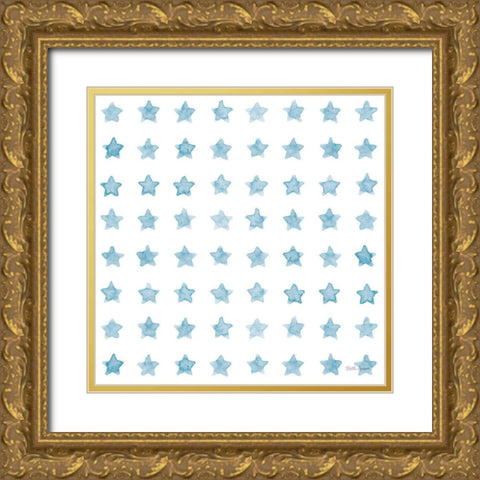 Coastal Baby Pattern IB Gold Ornate Wood Framed Art Print with Double Matting by Grove, Beth