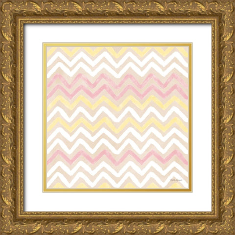 Coastal Baby Pattern XVI Gold Ornate Wood Framed Art Print with Double Matting by Grove, Beth