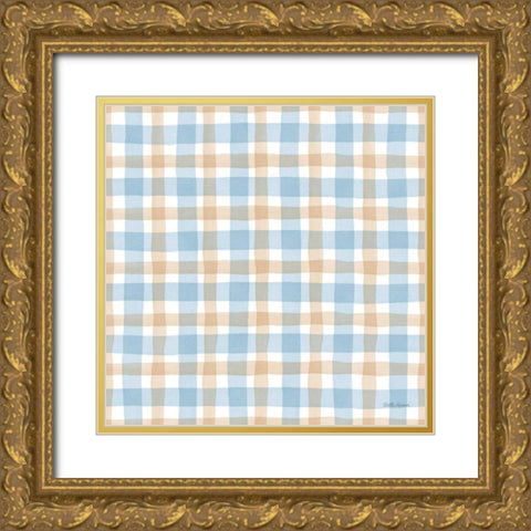Coastal Baby Pattern XX Gold Ornate Wood Framed Art Print with Double Matting by Grove, Beth