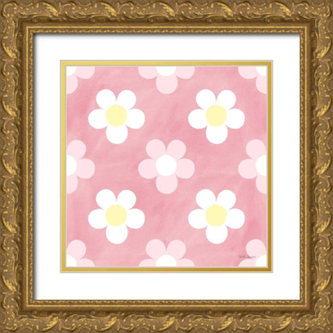 Coastal Baby Pattern XXXII Gold Ornate Wood Framed Art Print with Double Matting by Grove, Beth