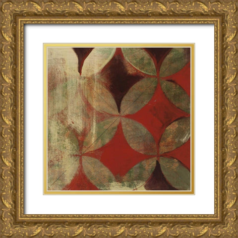 Wedding Ring V Gold Ornate Wood Framed Art Print with Double Matting by Lovell, Kathrine
