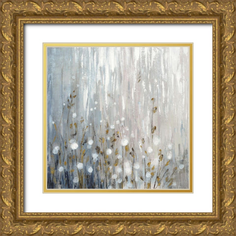January Branches Neutral Gold Ornate Wood Framed Art Print with Double Matting by Vassileva, Silvia