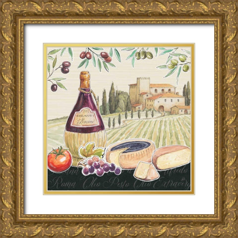 Tuscan Flavor II Gold Ornate Wood Framed Art Print with Double Matting by Brissonnet, Daphne