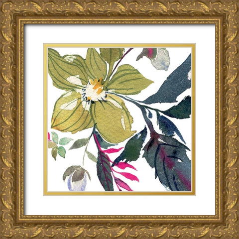 Hellebore Ya Doing I Gold Ornate Wood Framed Art Print with Double Matting by Rice, Kristy