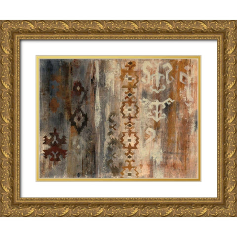 Southwest Design II Gold Ornate Wood Framed Art Print with Double Matting by Vassileva, Silvia