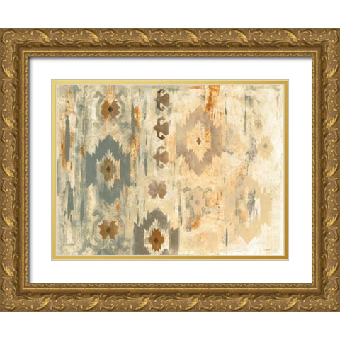 Southwest Design IV Gold Ornate Wood Framed Art Print with Double Matting by Vassileva, Silvia